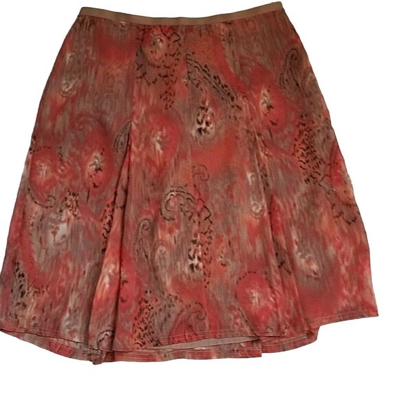 Classic 1940s Style A-Line Skirt in Brown Herringbone